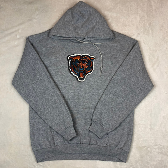KLEW Men/'s NFL Chicago Bears Cotton Rugby Hoodie Shirt